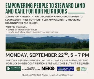 Empowering people to steward land and care for our neighbors 