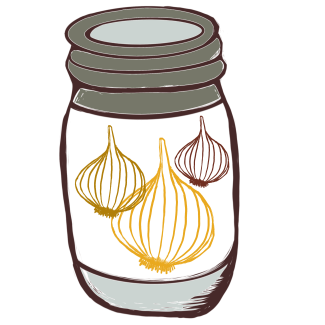 veggies in jar