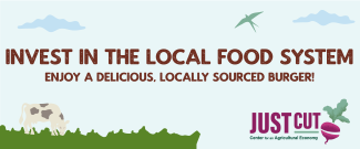 Invest in the local food system. Enjoy a delicious, locally sourced burger